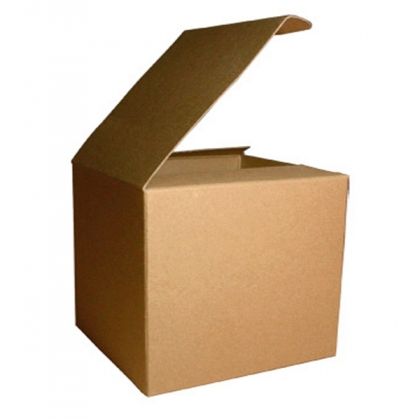 Кафява картонена кутия за чаша