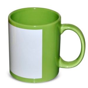 Зелена чаша с бяло поле